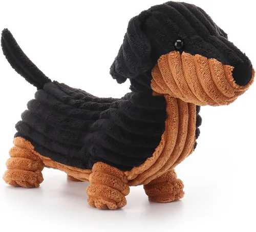 Vista 6 de Apricot Lamb Henry Dachshund - Animales de peluche para niños, suaves y lindos juguetes de peluche para bebé niña y niño, 10.6 pulgadas