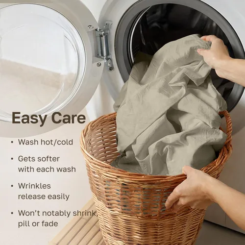 Vista 32 de California Design Den Sábanas de Algodón Egipcio 100%, Juego de Sábanas de Lujo Auténtico Certificado Tamaño Full con Bolsillo Profundo, Satén Suave