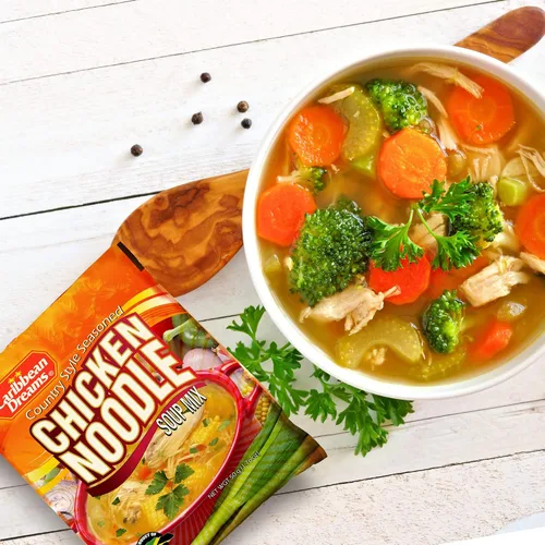 Vista 4 de Caribbean Dreams Sopa de pollo jamaicana, 1.76 oz (paquete de 10)