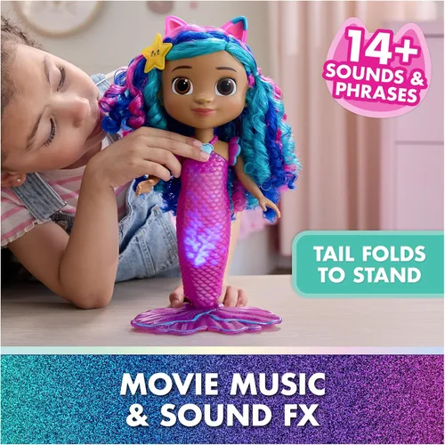Vista 3 de Muñeca de sirena de Gabby's Dollhouse Movie con diseño de sirena, multicolor, 6074338