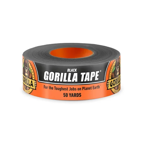 Vista 9 de Gorilla Cinta adhesiva, cinta negra, 1.88 pulgadas x 50 yardas (paquete de 6), resistente y resistente a la intemperie para interiores o exteriores
