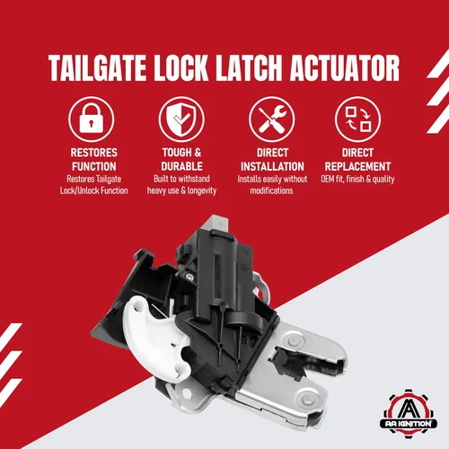 Vista 2 de AA Ignition - Actuador de pestillo de bloqueo de tapa de maletero trasero - Compatible con Audi, VW - A4, A5, A6, RS4, RS5, S4, S5, S8, A8 Quattro