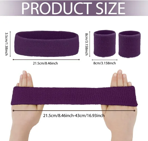 Vista 3 de Diademas de entrenamiento, diademas deportivas y al aire libre, accesorios de gimnasio, diadema que absorbe la humedad, bandas para el sudor