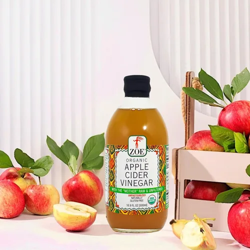Vista 6 de Zoe Vinagre de sidra de manzana, 17 onzas líquidas