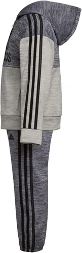 Vista 4 de adidas Conjunto de chaqueta de forro polar Mélange de manga larga para niños