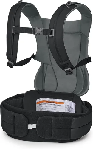 Vista 8 de Osprey Poco LT - Portabebés convertible suave para recién nacidos, ligero y ergonómico para niños pequeños Negro