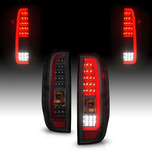 Vista 9 de AmeriLite para 2005-2021 Nissan Frontier D40 2009-2012 Suzuki Equator C-Type LED Negro Conjunto de Reemplazo de Luces Traseras - Lado del Pasajero