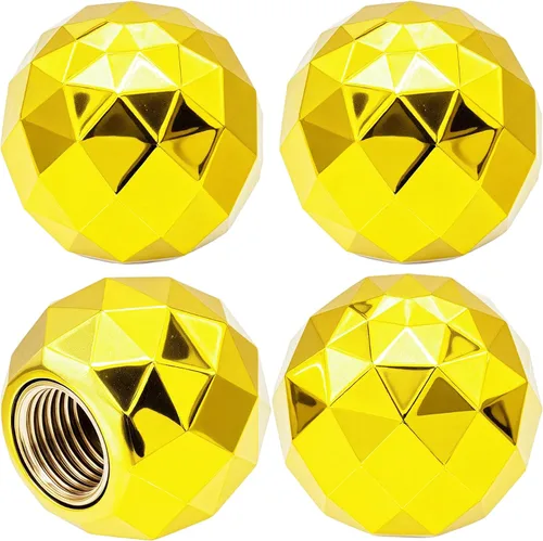 Vista 44 de 4 piezas de tapas de válvula de neumático estilo Cobra, forma de cabeza de serpiente, tapas universales de válvula de neumático con núcleo de cobre