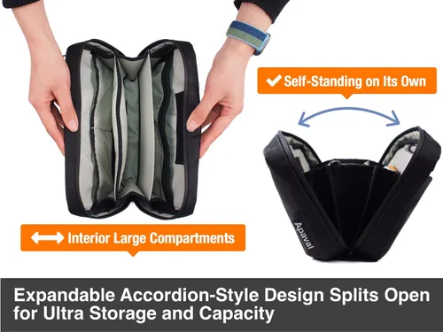 Vista 8 de Bolso bandolera compacto con correa extraíble para hombres y mujeres, pequeño paquete cruzado de cintura casual para viajes, trabajo, gimnasio