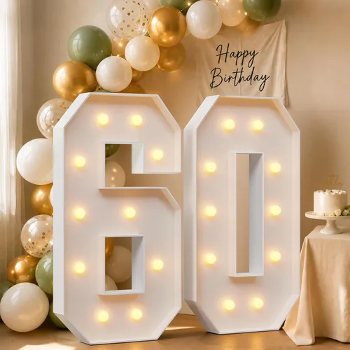 Vista 7 de imprsv Número de marquesina de 4 pies, números de mosaico para globos, marco de globos de mosaico, globo número 0 para decoración de cumpleaños 30