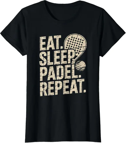 Vista 34 de Camiseta Eat Sleep Padel Repeat Padel Jugador de Tenis