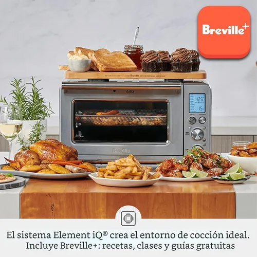 Vista 3 de Breville BOV860BST - Freidora de aire para horno inteligente, acero inoxidable negro