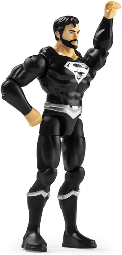 Vista 3 de DC Heroes Unite - Figura de acción de 4 pulgadas Superman (traje negro)
