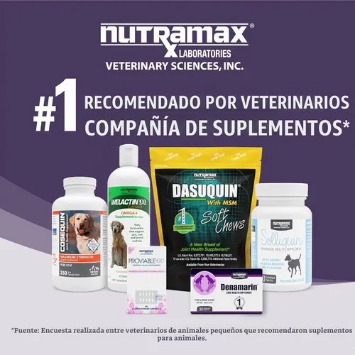 Vista 6 de Nutramax Laboratories Denamarin Suplemento de salud hepática para perros medianos - Con S-adenosilmetionina (SAMe) y silibina, 30 tabletas