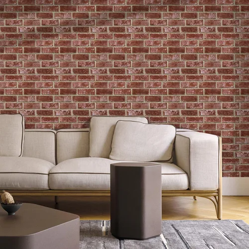 Vista 22 de Commomy Paneles de pared autoadhesivos de ladrillos falsos - 10 piezas de 30 cm x 30 cm de tamaño pequeño, diseño de PVC gris con manchas, papel