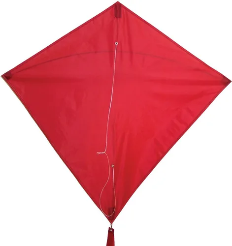 Vista 9 de In the Breeze Cometa de diamante de color sólido, 30 pulgadas Rosado