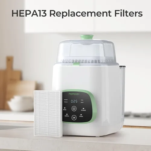 Vista 3 de Momcozy KleanPal Pro Filtro de aire de repuesto – 99.97% de filtración eficaz para lavadora de biberones – Seguro y fácil de instalar – Filtro