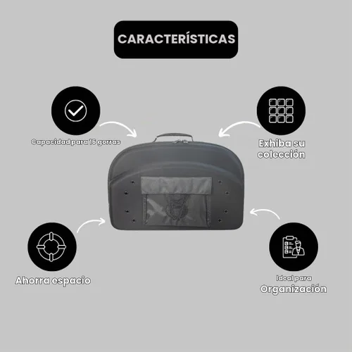 Vista 5 de Homiegear HG Travel VIP - Funda de transporte multiusos, hasta 14 sombreros Negro