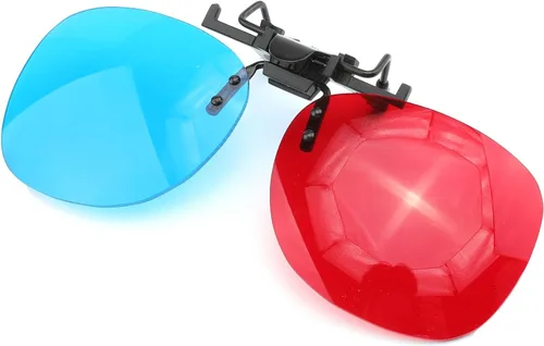 Vista 10 de Othmro 10 gafas duraderas estilo 3D 3D, gafas de visión 3D, gafas de juego de películas 3D, gafas 3D rojo-rojas, marco de cartón, lente de resina 10