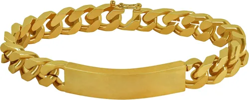 Vista 6 de LIFETIME JEWELRY Pulsera de identificación de eslabones cubanos Miami Curb de 0.354 in para hombres y mujeres, chapada en oro de 24 quilates