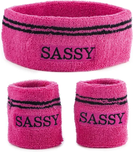 Vista 10 de Funny Guy Mugs Conjunto de banda unisex (paquete de 3: 1 diadema y 2 muñequeras)