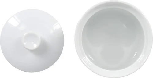 Vista 11 de BIA Cordon Bleu Caja de sal de 10 onzas con tapa, color blanco
