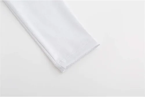 Vista 6 de Leotardos de gimnasia de manga larga para niñas, diseño de remolino dorado brillante