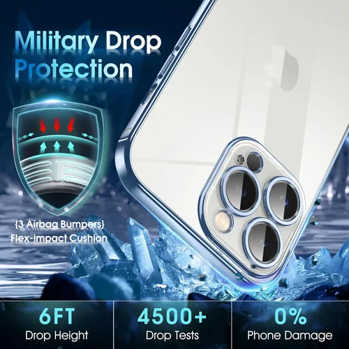Vista 420 de Supdeal Funda cristalina transparente para iPhone 11, [No se amarillea] [Protección de la cámara] [Probado contra caídas de grado militar] Funda