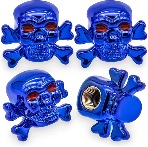 Vista 54 de 4 piezas de tapas de válvula de neumático estilo Cobra, forma de cabeza de serpiente, tapas universales de válvula de neumático con núcleo de cobre