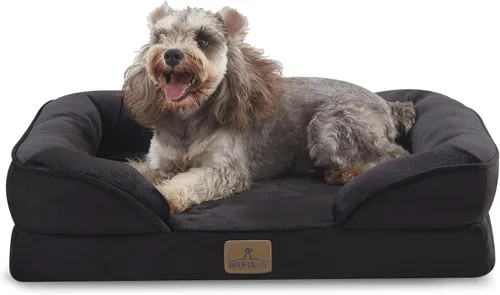 Vista 9 de Bedfolks - Cama ortopédica extra pequeña para perros, cama de sofá impermeable para perros pequeños y gatos, sofá de espuma en forma de huevo