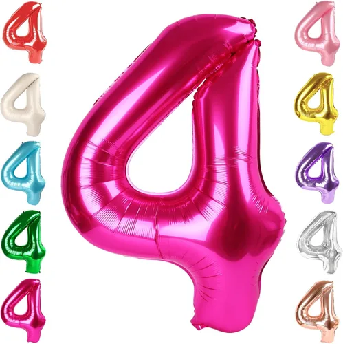 Vista 189 de Globos del números 0 de 40 pulgadas para formar los números 10, 20, 30, 40, 50, 60, 70, 80, 90, 100, para decoración de cumpleaños, bodas, eventos