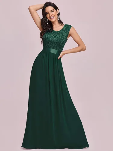 Vista 4 de Ever-Pretty Vestidos de dama de honor fruncidos con cintura imperio para mujer 0646