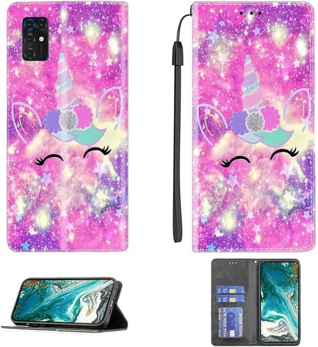 Vista 108 de jioeuinly ATT Motivate 2 - Funda compatible con ATT Motivate 2, funda con soporte abatible y cierre magnético DJS
