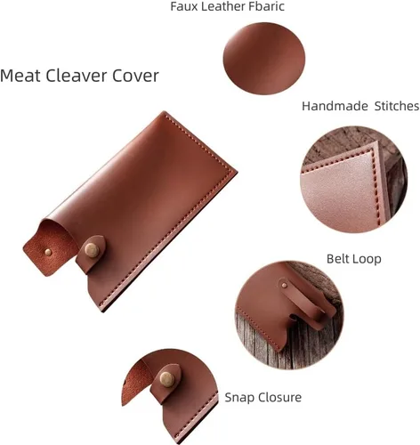 Vista 3 de Funda para cuchillos, Funda para cuchillo de carne, Funda universal para cuchillo de carnicero de cocina, Protector de bordes de cuchillo de chef
