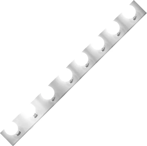 Vista 11 de Lighting Five Light Vanity Strip - Lámpara de espejo estilo Hollywood con placas cromadas, accesorios de grado de salón para dormitorio, baño