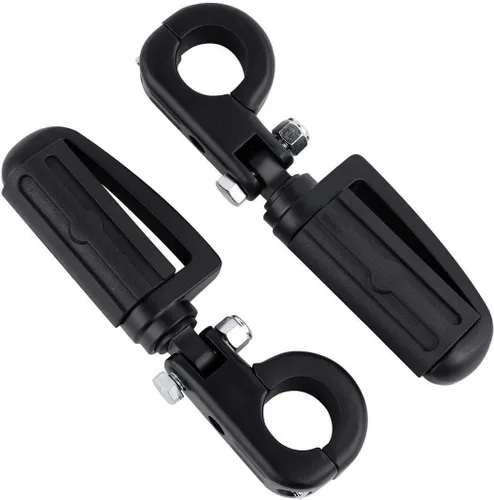 Vista 27 de Green-L Estriberas universales para motocicleta de 1 1/4 pulgadas con abrazadera P para Harley Sportster Softail Dyna Touring Road King Street Glide