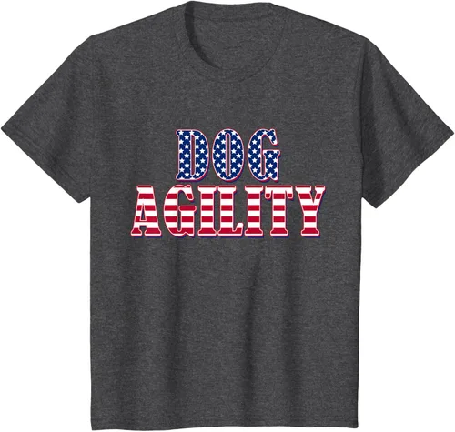 Vista 23 de Dog Agility American Flag - Camiseta de agilidad para perros, Negro