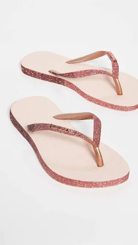 Vista 2 de Havaianas - Sandalia delgadas con diseño de la Mujer Maravilla para mujer, Rosa Ballet