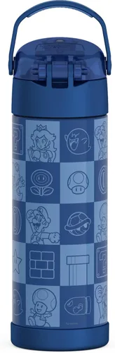 Vista 2 de THERMOS FUNTAINER Botella de agua con boquilla, 16 onzas, Mario