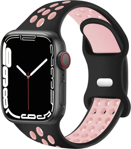 Vista 9 de Correas deportivas compatibles con correas de Apple Watch de 1.496 in 1.575 in 1.614 in 1.654 in 1.732 in 1.772 in 1.811 in 1.929 in, correa