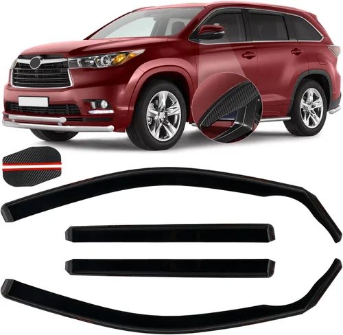Vista 33 de Protector de lluvia apto para GMC Terrain 2010-2017, deflector de visera de ventana lateral de montaje exterior, protector de sombra de ventilación