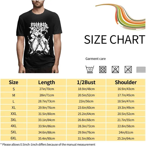 Vista 7 de Morbid Angel T Shirt Men's Summer Round Neck Trend Fashion Short Sleeve T Shirt Sports Fitness Cotton Shirt Tops