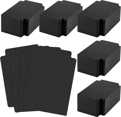 Vista 13 de 50 separadores de tarjetas intercambiables de plástico, separador esmerilado con pestañas, vertical estándar compatible con Games Sports TCG, 2.7 x