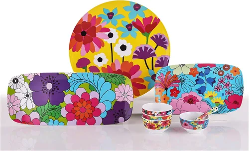 Vista 3 de French Bull Mini cuencos de melamina, juego de 4 piezas, 10 onzas líquidas, tazón pequeño para servir, aperitivos, condimentos, salsa de postre