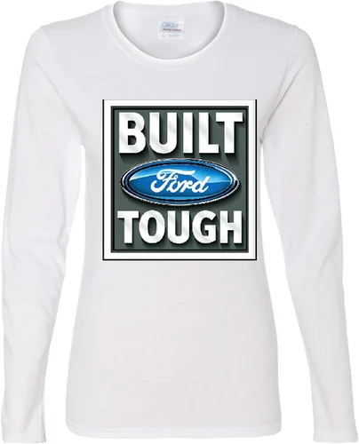 Vista 10 de L Built Ford Tough Classic Truck Logo Ford Mustang Shelby - Mangas largas oficiales para mujer
