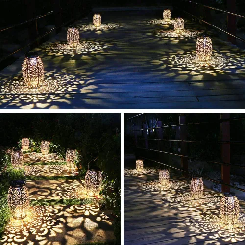 Vista 4 de Farol solar para colgar o mesa al aire libre luz solar para patio patio jardín