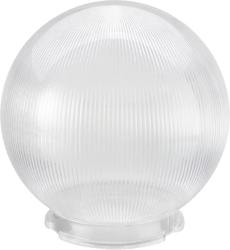 Vista 11 de Aspen Creative 28001-60-41, Globo de lámpara de poste de 6" de acrílico transparente de repuesto con cuello de 3-3/4