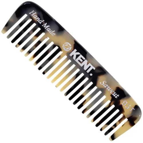 Vista 9 de Kent 93T - Peine para barba de grafito negro para hombre, peine de dientes anchos para hombre, ideal para bigotes y barbas y vello facial, peines