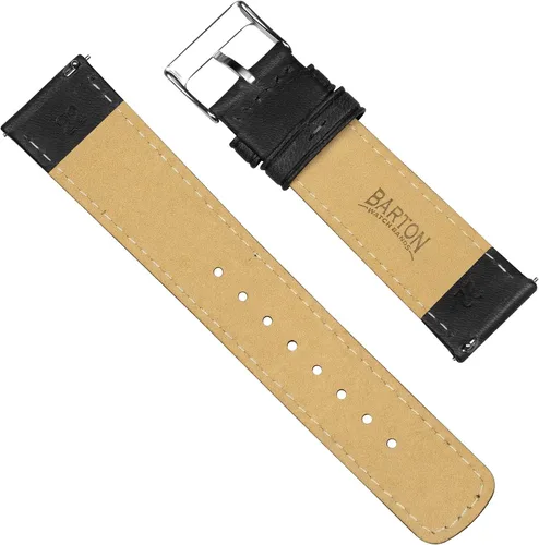Vista 3 de Barton Racing & Rally Horween - Correas de cuero con barras de resorte de liberación rápida integradas, longitud estándar para muñecas de 5 a 8