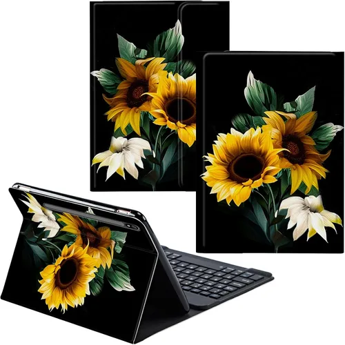 Vista 54 de Funda para Samsung Galaxy Tab S6 Lite 2022/2020 Teclado inalámbrico desmontable y cubierta de cuero PU Funda protectora para Samsung Galaxy Tab S6